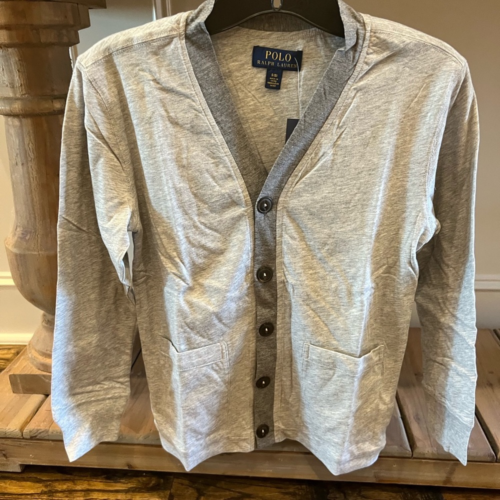 NWT Ralph Lauren Polo V-Neck Cardigan Sz. S